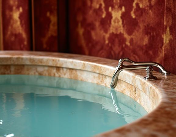 Dettaglio di lusso della Suite Imperiale